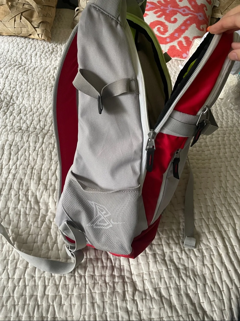EUC Nike Baseball Backpack red gray